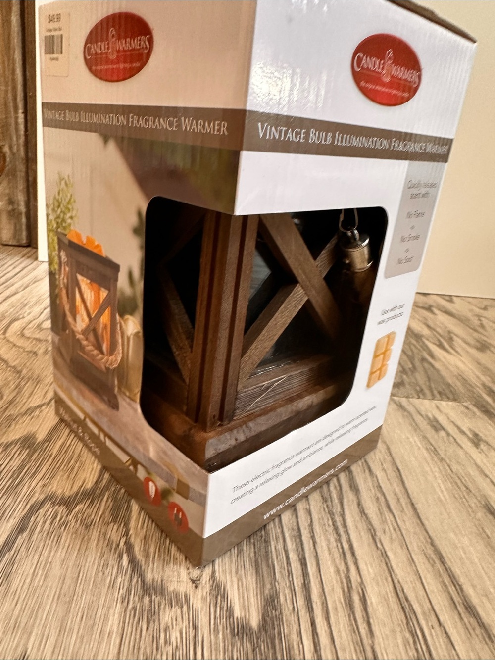 Vintage style lantern 🏮 Bulb Illumination Fragrance Warmer - Brown